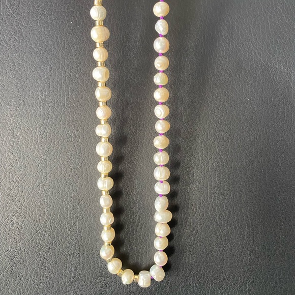 Freshwater Pearl & Gold Accent Necklace - Picture 11 of 15